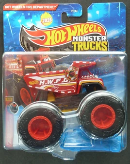 Monster Trucks 2026 Hot Wheels Fire Department TREASURE HUNT