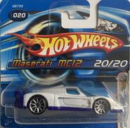 2005 Hot Wheels First Editions Maserati MC12 – White With FTE Wheels (#020)