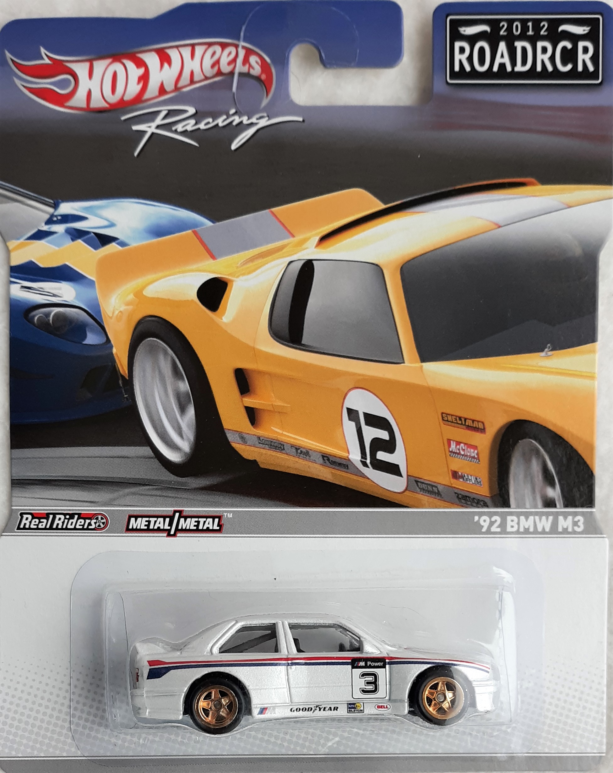 CREASED - Hot Wheels Racing 2012 ROADRCR 92 BMW M3 Canada