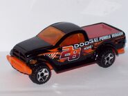 Dodge Power Wagon, black, orange base and interior, orange tint window, made in CINA, orange-red tribal on both sides