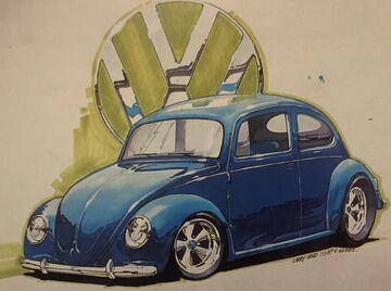 Hot wheels 1988 vw bug top