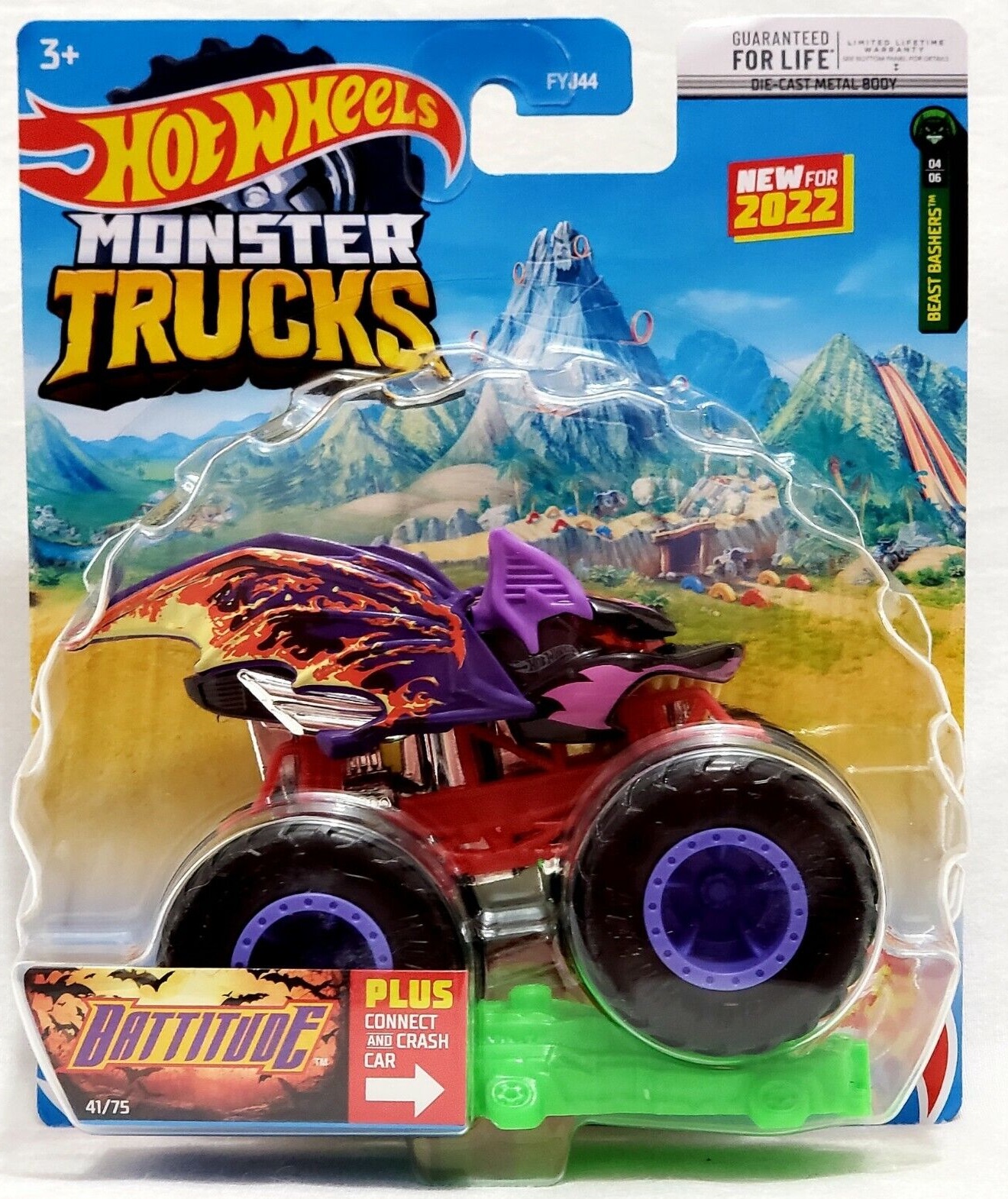 Hot Wheels Car MONSTER TRUCKS Connect And Crash Car Collector Edition Metal  Diecast Model Cars Kids Toys Gift