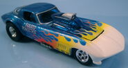1967 Corvette Pro Street with white flame variation