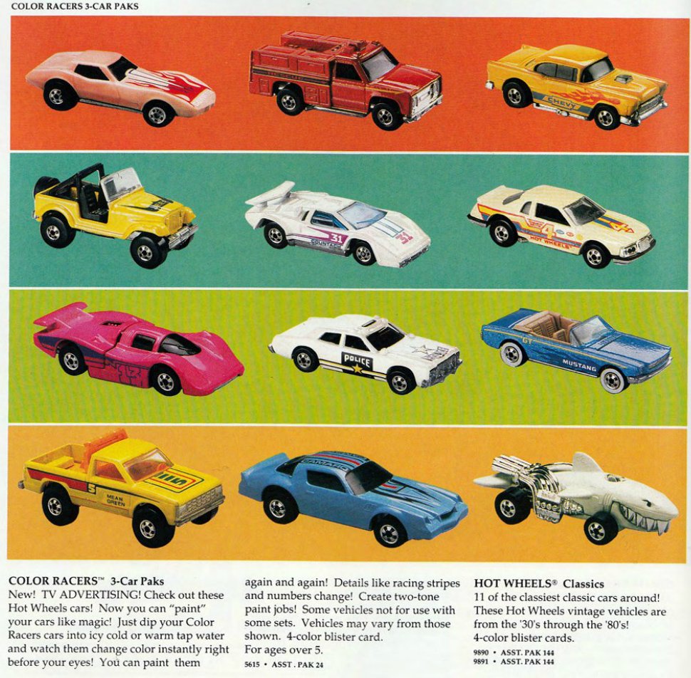 color changing matchbox cars