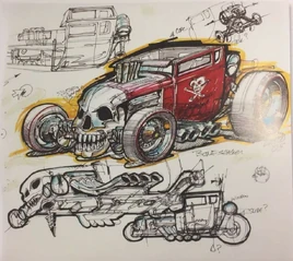 Bone Shaker Sketch Larry Wood