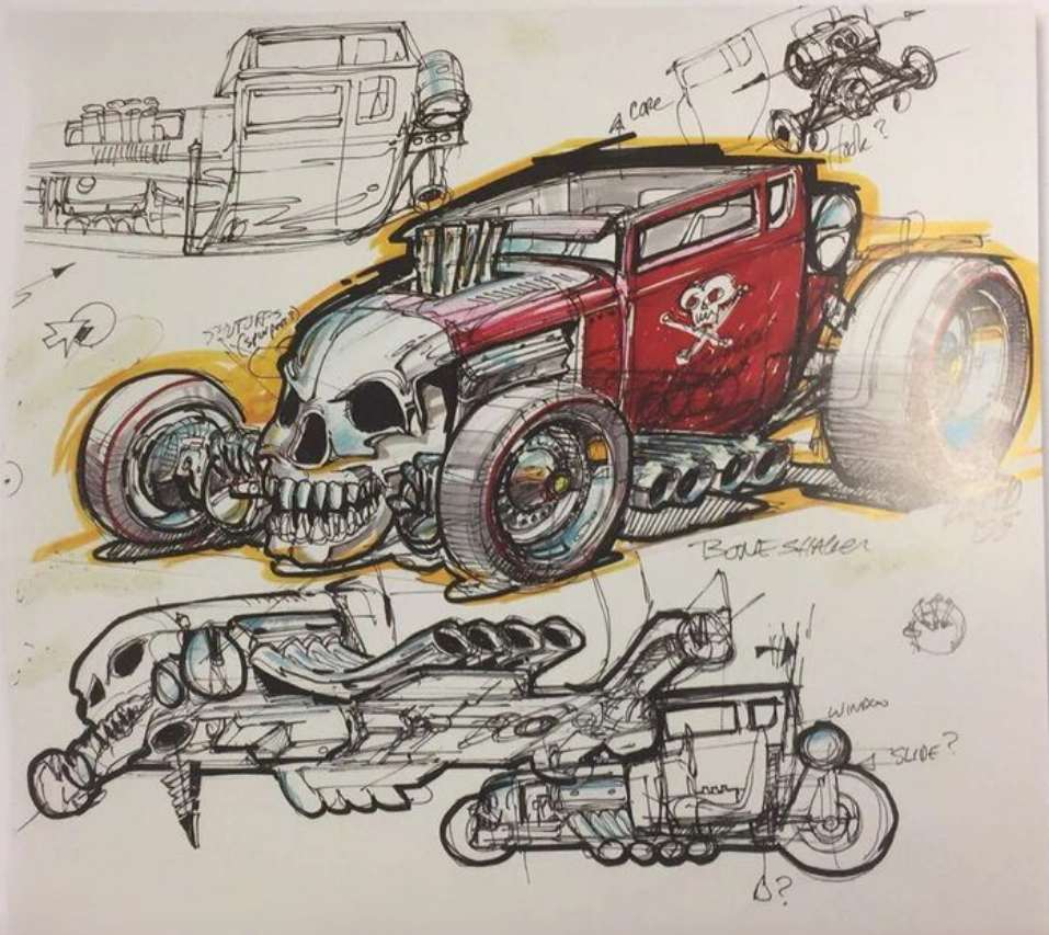 2010 Bone Shaker (Playable In Hot Wheels: Track Attack (But With Closed Roof) Walmart Exclusive Base Code(S):)