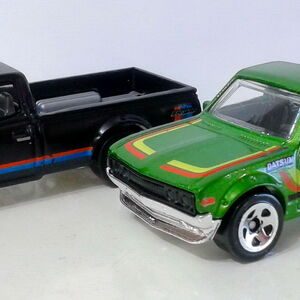 hot wheels datsun 620 green