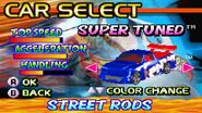 Super Tuned as a playable car in Hot Wheels Burnin' Rubber