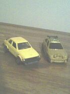 1984-series Hot Wheels Escort XR3 and 2004 series Escort Rally