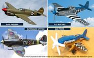 MAD PROPZ appears to be more similar to SUPERMARINE SPITFIRE than to P-40B WARHAWK plane