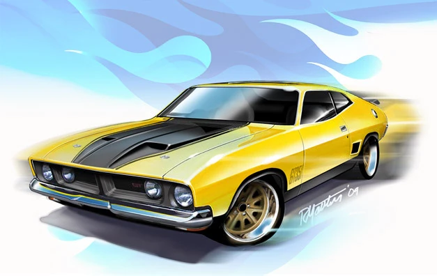 HWオーストラリア　ダイキャストモデルエキスポ　73フォード　ファルコン　激レア Amazon.com: Hot Wheels '73 Ford Falcon XB, [Green] 220/250 Flames