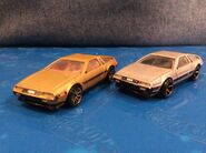 Deloreans gold and silver