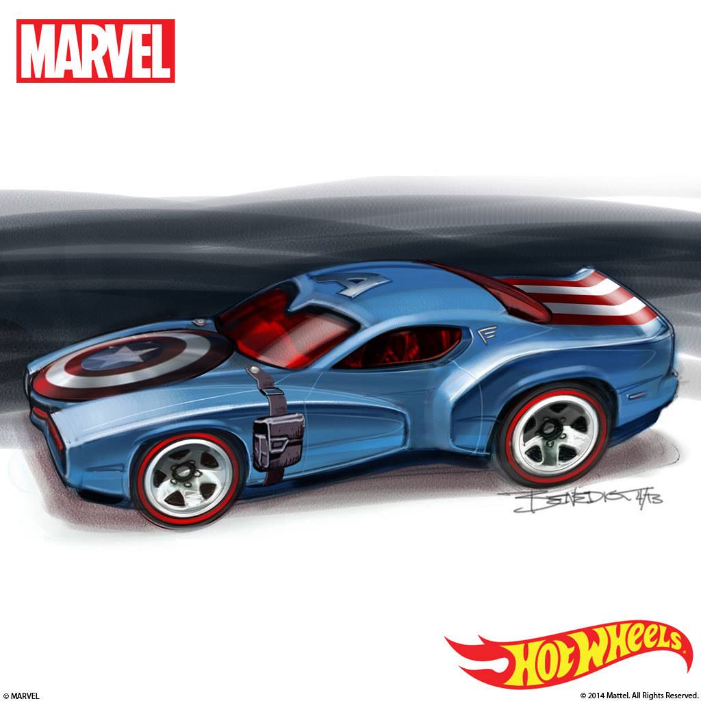 Captain america hot sale hot wheels car