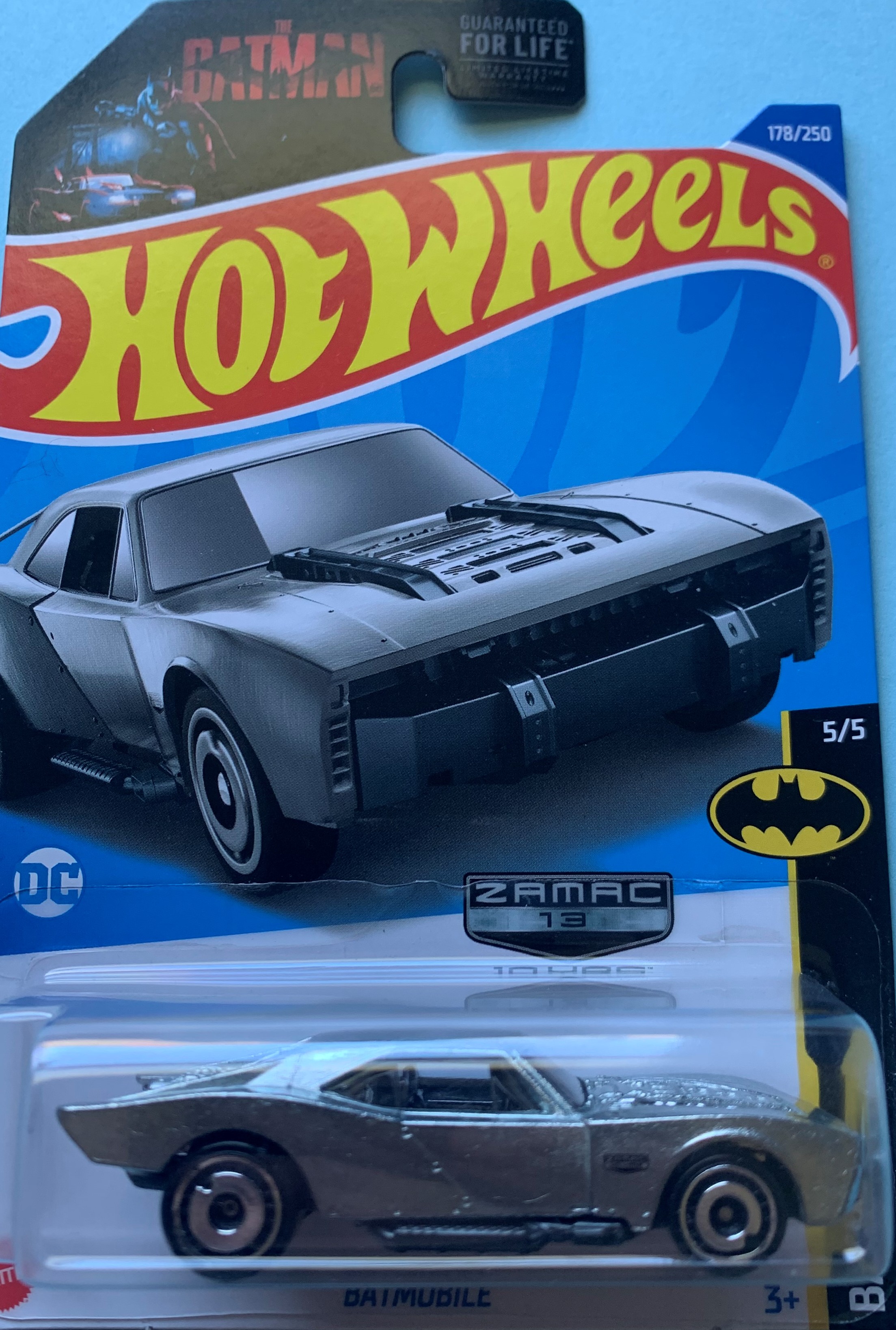 The Batman Batmobile 178/250 Batman 5/5 Hot Wheels