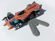 Prince Kabala Race Car with the chainsaws attached to the side