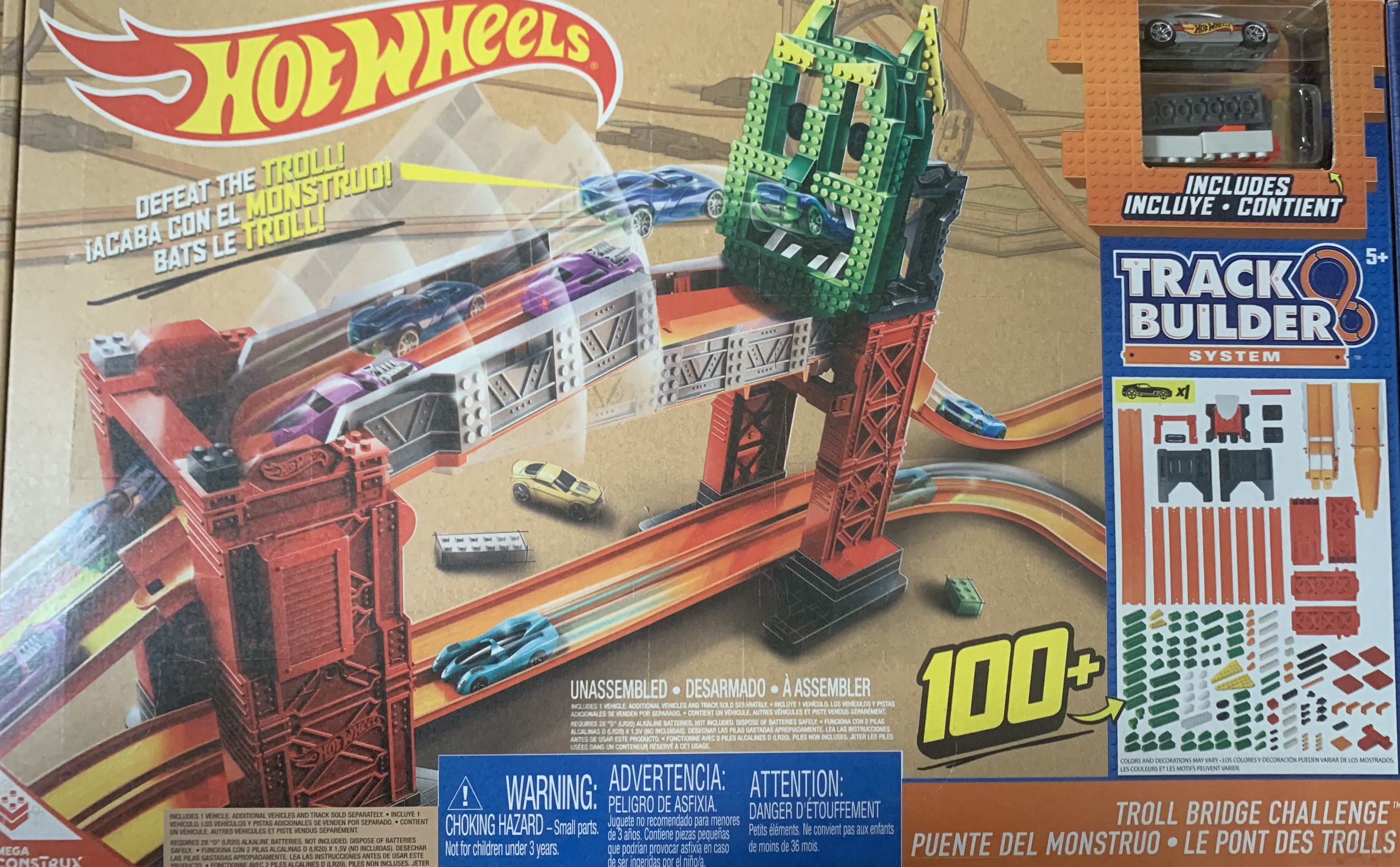 Hot wheels hot sale troll bridge challenge