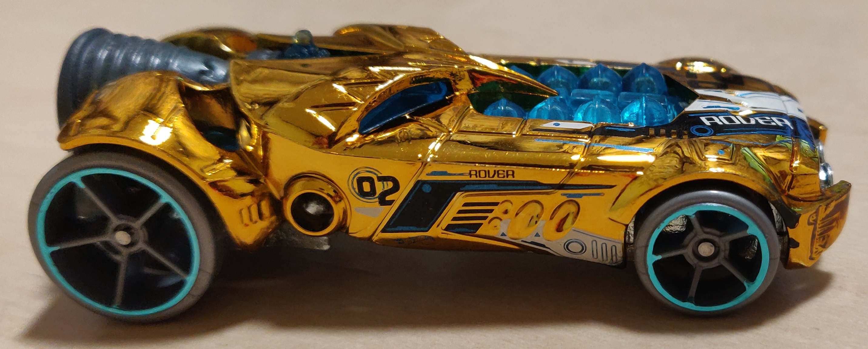 Hot Wheels Rocket Fire Gold Chrome Loose 2019 Multi-Pack Exclusive 