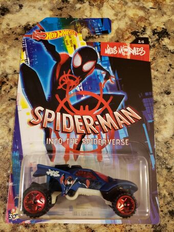 hot wheels spider man into the spider verse