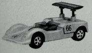 Prototype with Dark color spoiler found in a 1969 Mattel Catalog