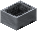 The Minecart as it appears in the Minecraft game.