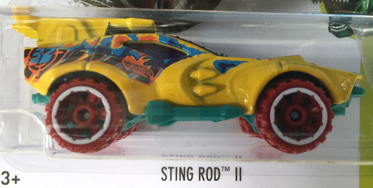 Vintage NIP Sealed 2018 Hot Wheels Dino Riders Sting Rod II 1:64 Diecast  Car 