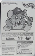 Chuck E Cheese's Promo Probe Funny Car Rear View Card