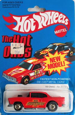 Hot wheels 55 chevy 1982 on sale