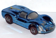 Porsche Carrera 10 Sizzlers, blue over chrome