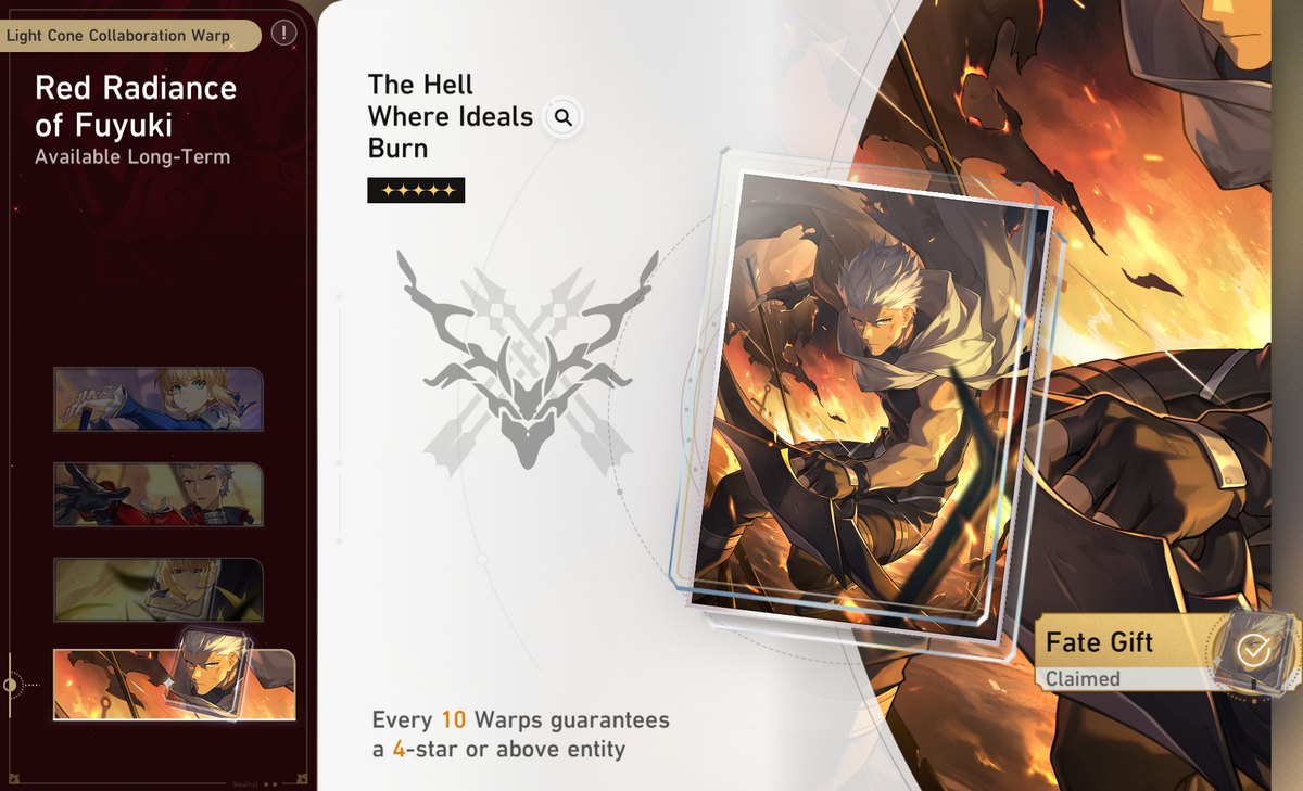 Red Radiance of Fuyuki 2025 07 11 Honkai: Star Rail Wiki Fandom