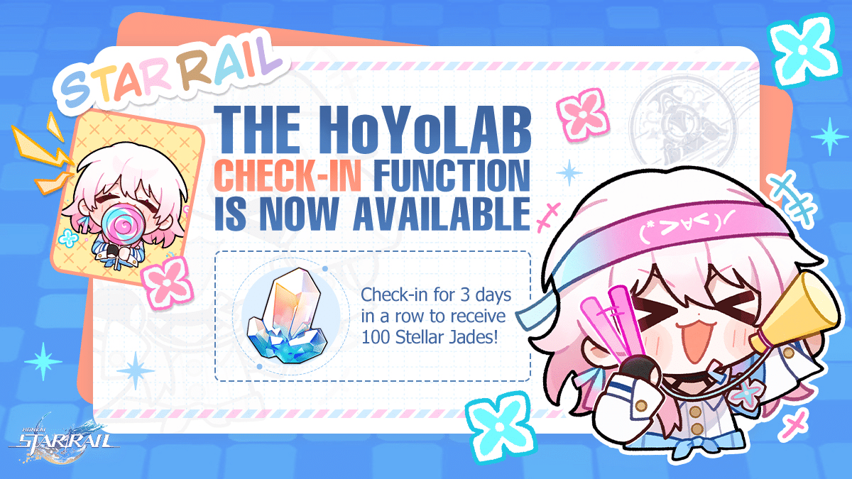 Honkai: Star Rail daily check-in! Start your check ins and don't