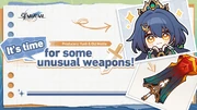 HoYoLAB Article Header It's Time for Some Unusual Weapons! Producers Yunli & Old Mettle