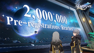 2M Pre-Registrations Official Twitter Post