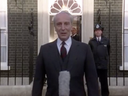 Francis Urquhart making a statement