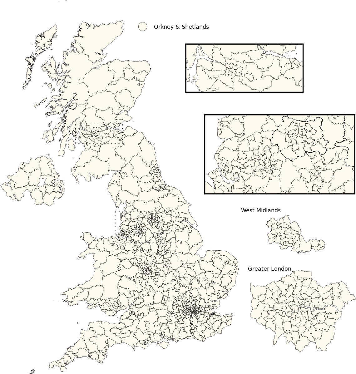 Constituencies of the Parliament of the United Kingdom House of Cards