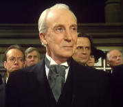 Francis Urquhart at Margaret Thatcher's funeral
