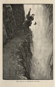 Holmes and Moriarty's confrontation in The Final Problem.
