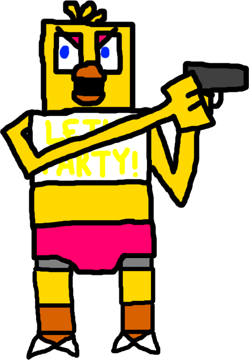 Chica With A Gun House Of Gradients Wiki Fandom - transparent roblox character holding gun