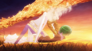 Cinnabar saves Phos in the anime
