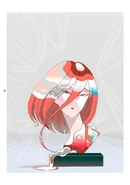Cinnabar bust