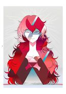 Padparadscha bust