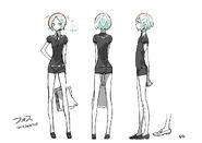 Anime's official character reference sheet.