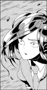 Cinnabar looks up at Phos during the Battle of the School