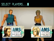 The character select screen at the start of the game.