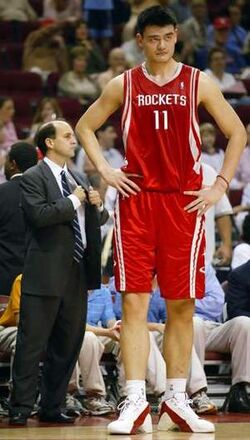 Houston Rockets Yao Ming, 2003 Nba Midseason Report Sports Illustrated  Cover by Sports Illustrated