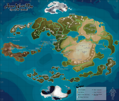 Avatar The Last Airbender Map With Locations The Hou Tian World Map | Hou Tian: An Avatar, The Last Airbender Rp Wiki |  Fandom