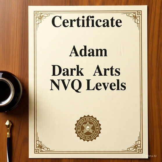 My award for dark arts nvq levels (3)ahooley