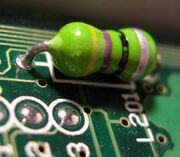 Axial-inductor-on-PCB-board