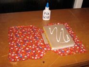 BookI-7-1.jpg (22 KB) 1. Apply some PVA glue to the outside of the front cover-cardboard.