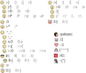 emoticons list for facebook