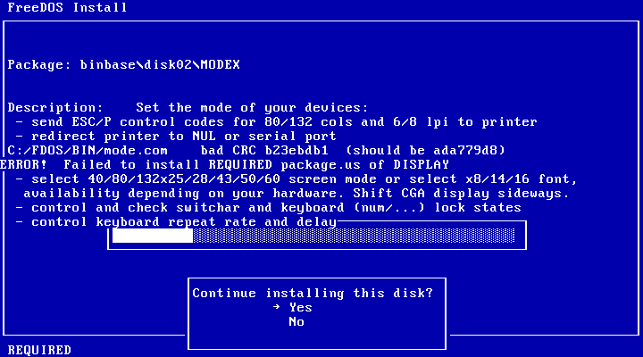 Как установить freedos